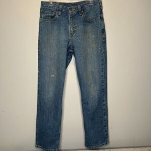 Carhartt Jeans Men’s 32x32 Blue Medium Wash Straight Relaxed Fit 101483-980